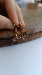 Boucles d'oreilles 3 fleurs