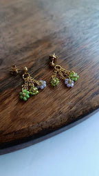 Boucles d'oreille 3 fleurs