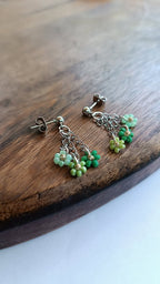 Boucles d'oreilles 3 fleurs