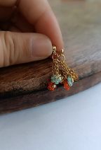 Boucles d'oreilles 3 fleurs