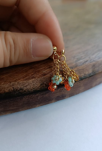 Boucles d'oreilles 3 fleurs