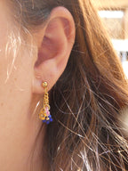 Boucles d'oreilles 3 fleurs