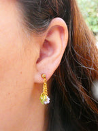 Boucles d'oreille 3 fleurs